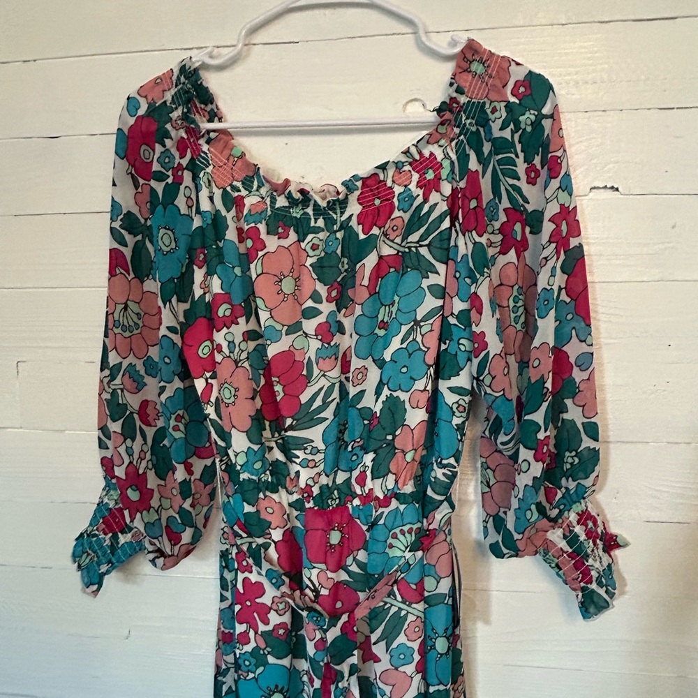 NWT Charles Henry Floral off shoulder maxi dress. Womens size medium. - Picture 3 of 8